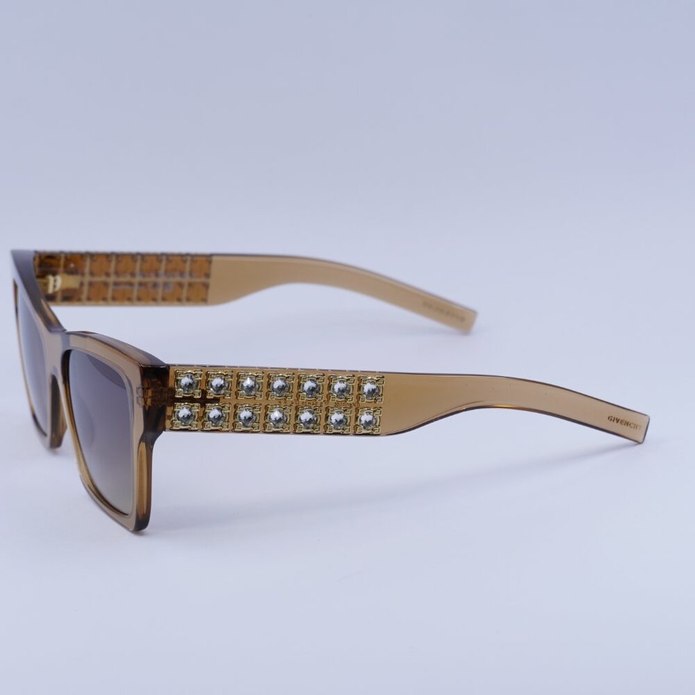 🕶️ New Givenchy GV40076I 57B Sunglasses - Transparent Beige Frame - Picture 8 of 10